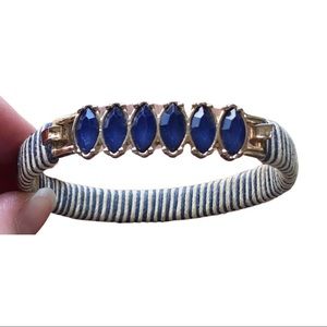 OldNavy Blue & White Striped Bracelet